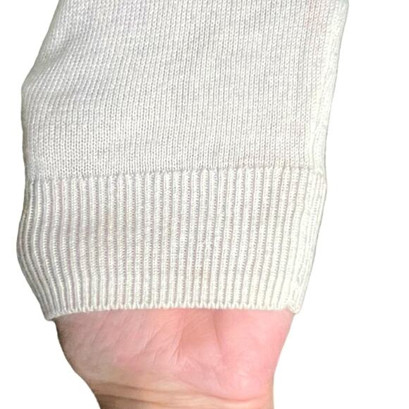 BRIT.NY. Cream Cashmere Blend Sweater Black LOVE. Valentine's Day Size Medium - Picture 4 of 10